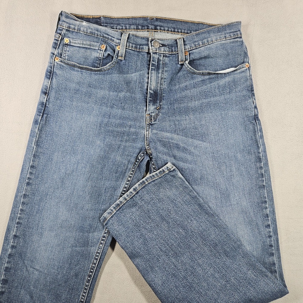 Levis 559 Mens Jeans 34x32* Relaxed Straight Leg Blue Medium Wash Denim Stretch